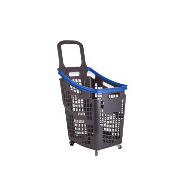 Cesto Compras com 4 Rodas Aro 65l 39X54X87.5cm
