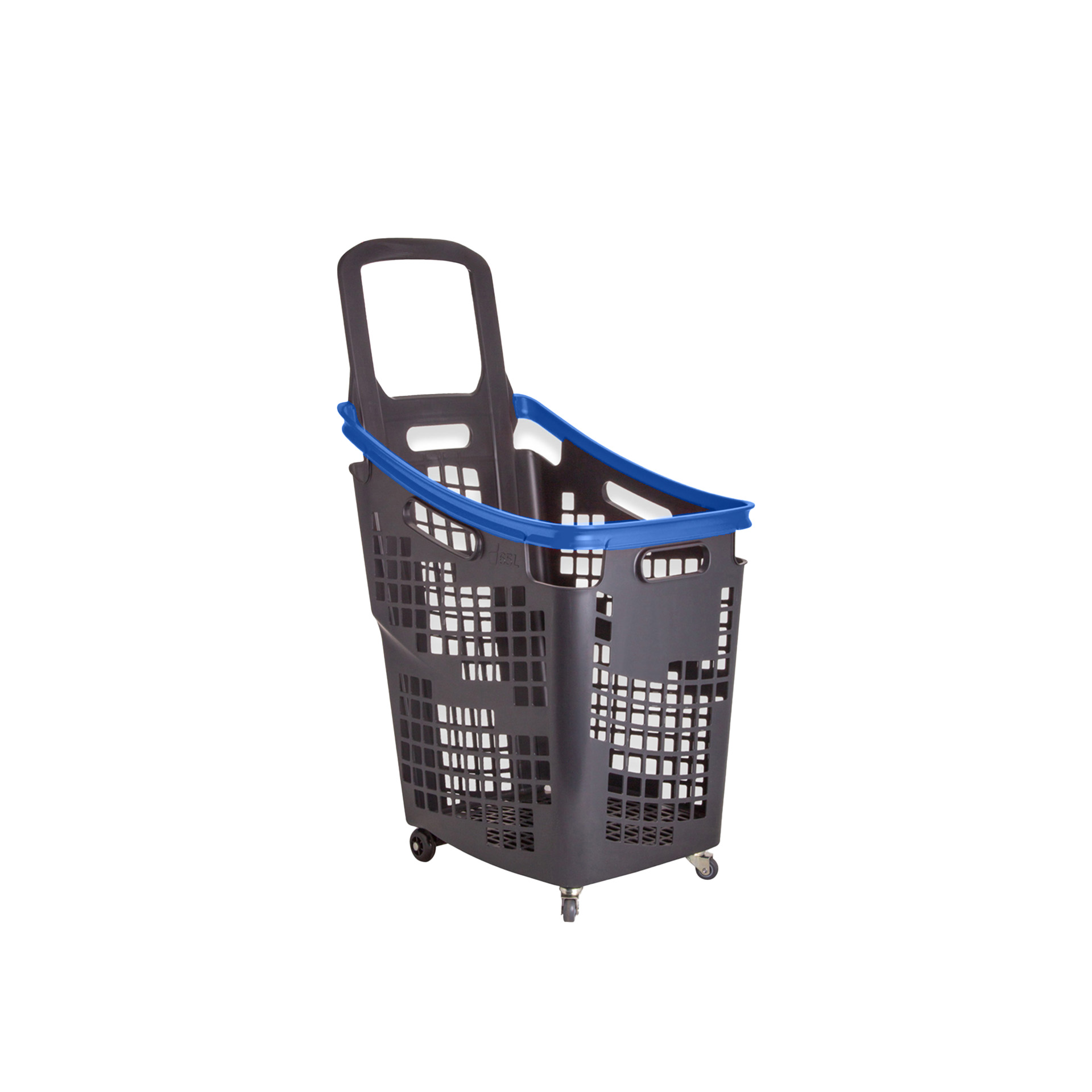 Cesto Compras com 4 Rodas Aro 65l 39X54X87.5cm