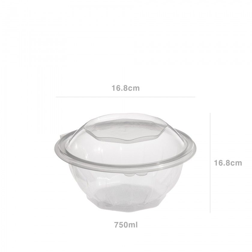 Saladeira Take Away 750ml 16.8X16.8X7.3cm Pack 52 Saladeira Take Away 750ml 16.8X16.8X7.3cm Pack 52