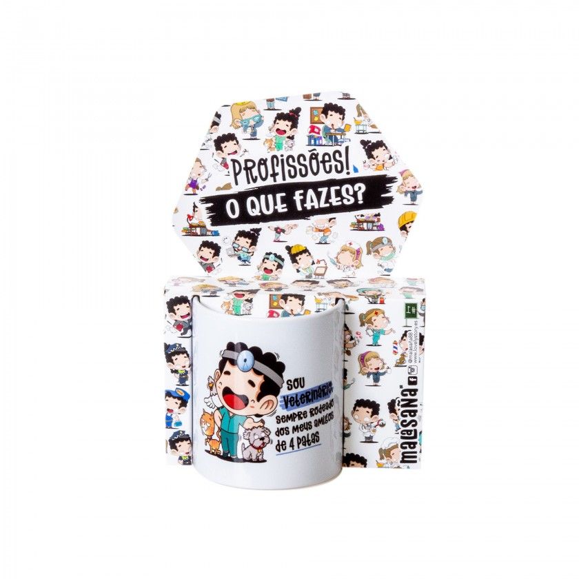 Caneca Profisses "Veterinrio" 360ml