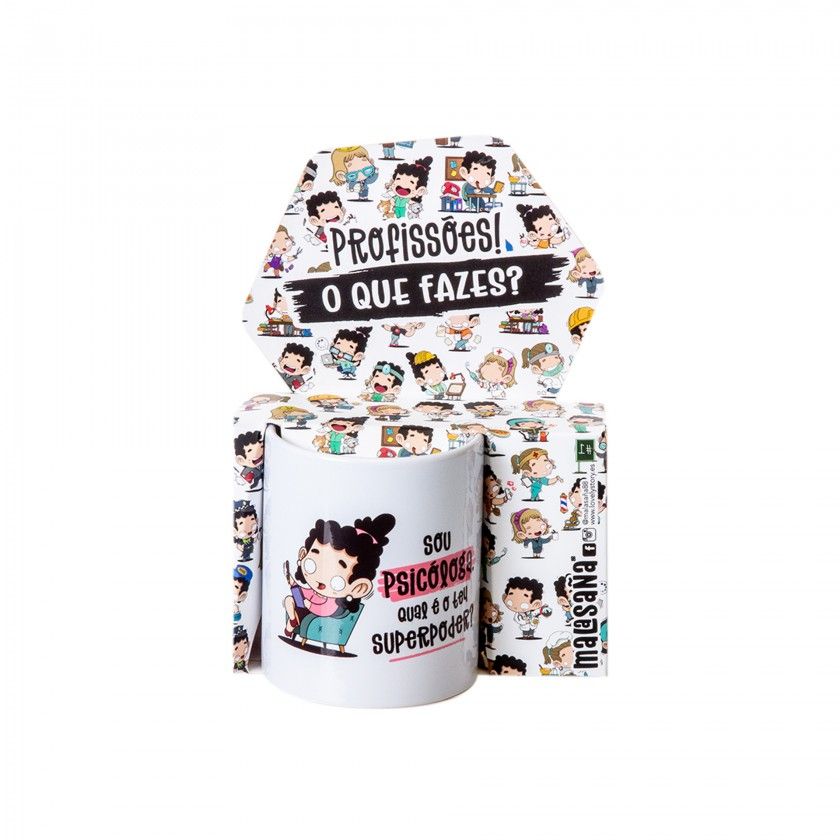 Caneca Profisses "Psicloga" 360ml