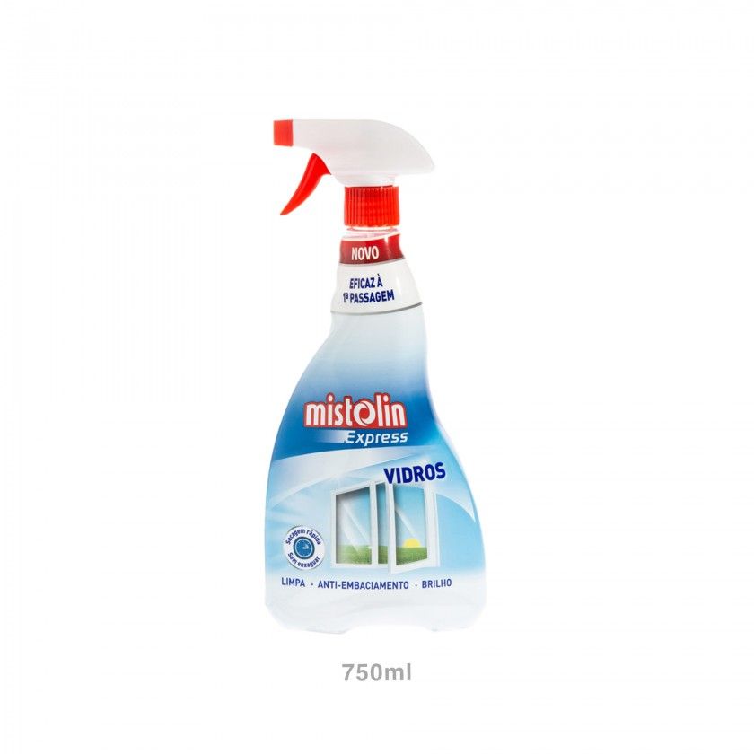 Detergente Limpa Vidros  Mistolin Express 750ml Detergente Limpa Vidros  Mistolin Express 750ml