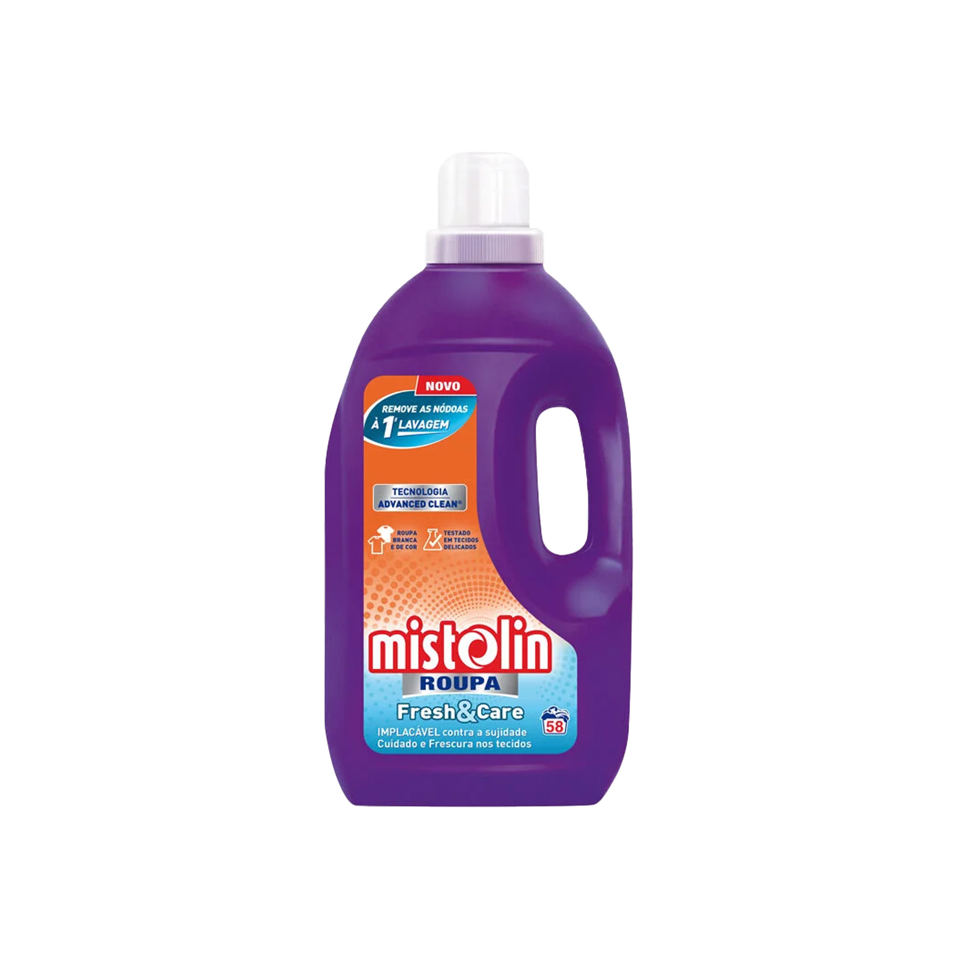 Detergente Roupa Mistolin Clean&Care 58 Doses