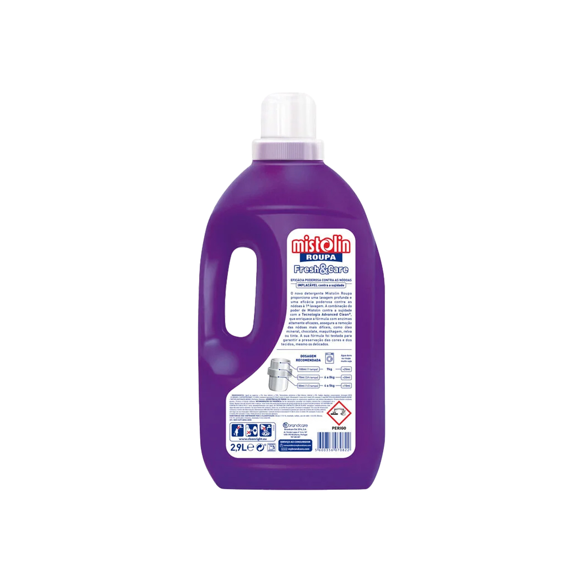 Detergente Roupa Mistolin Clean&Care 58 Doses