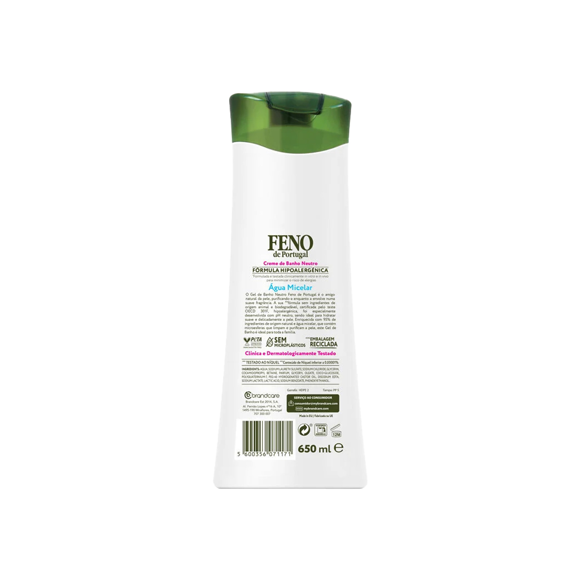 Gel Banho Feno Àgua Micelar 650ml