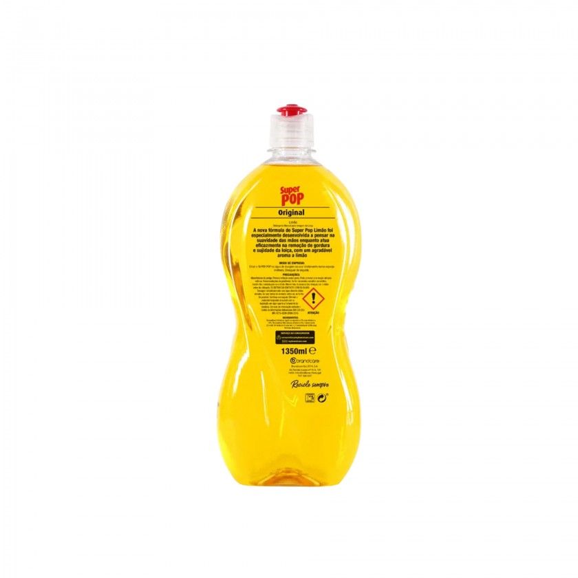 Detergente Loiça Super Pop Original 1200+150ml Detergente Loiça Super Pop Original 1200+150ml