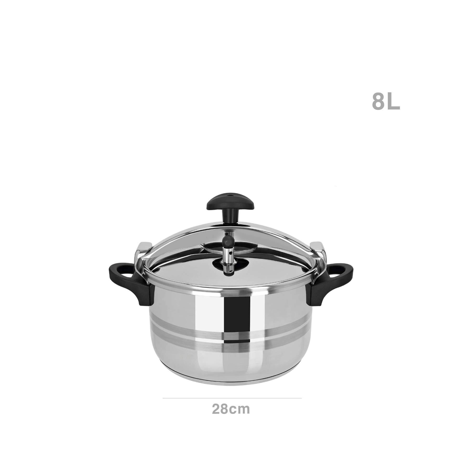 Panela Pressão Evinox Classic 8l 28cm