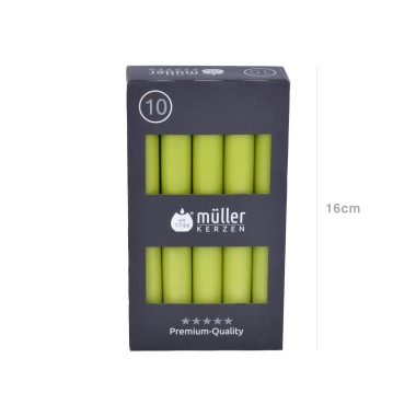 Vela Castiçal 16cm Pack 10 Verde