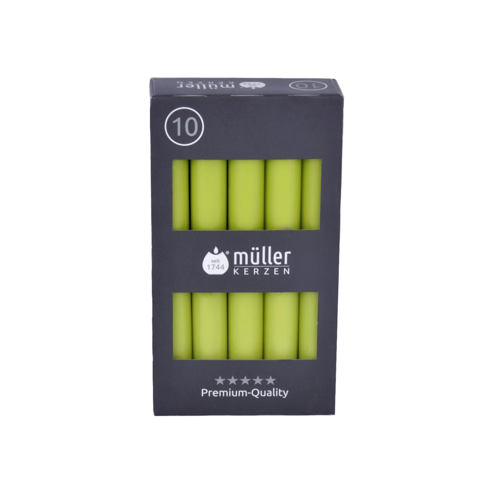 Vela Castiçal 16cm Pack 10 Verde