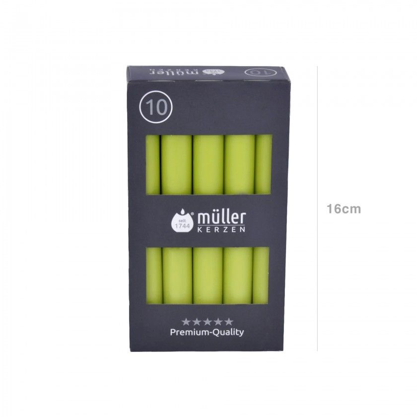 Vela Castiçal 16cm Pack 10 Verde Vela Castiçal 16cm Pack 10 Verde
