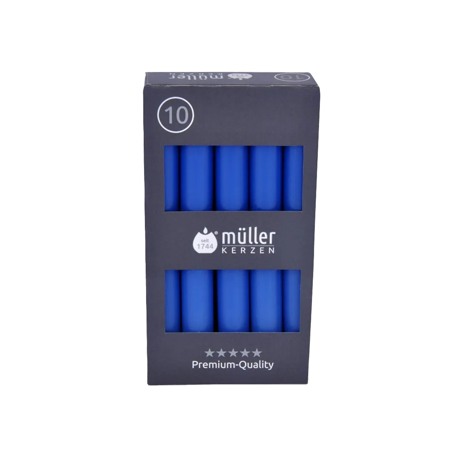 Vela Castiçal 16cm Pack 10 Azul