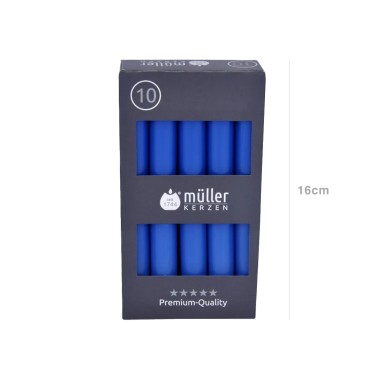 Vela Castiçal 16cm Pack 10 Azul