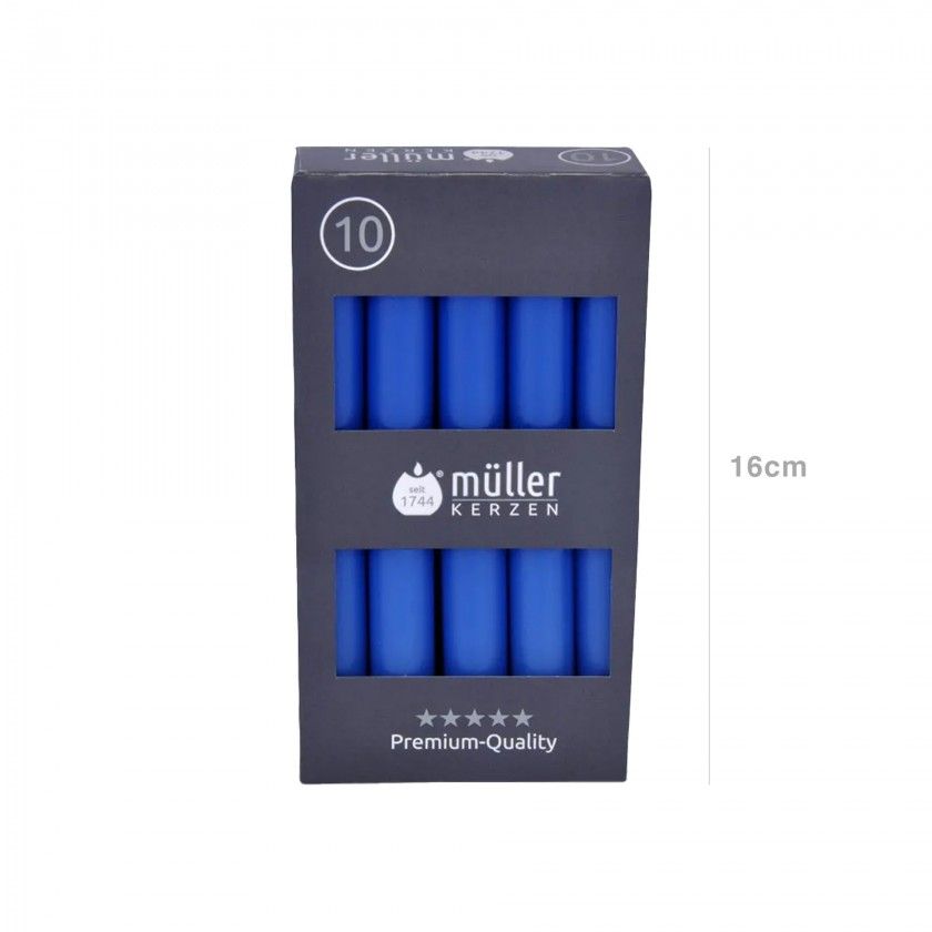 Vela Castiçal 16cm Pack 10 Azul Vela Castiçal 16cm Pack 10 Azul
