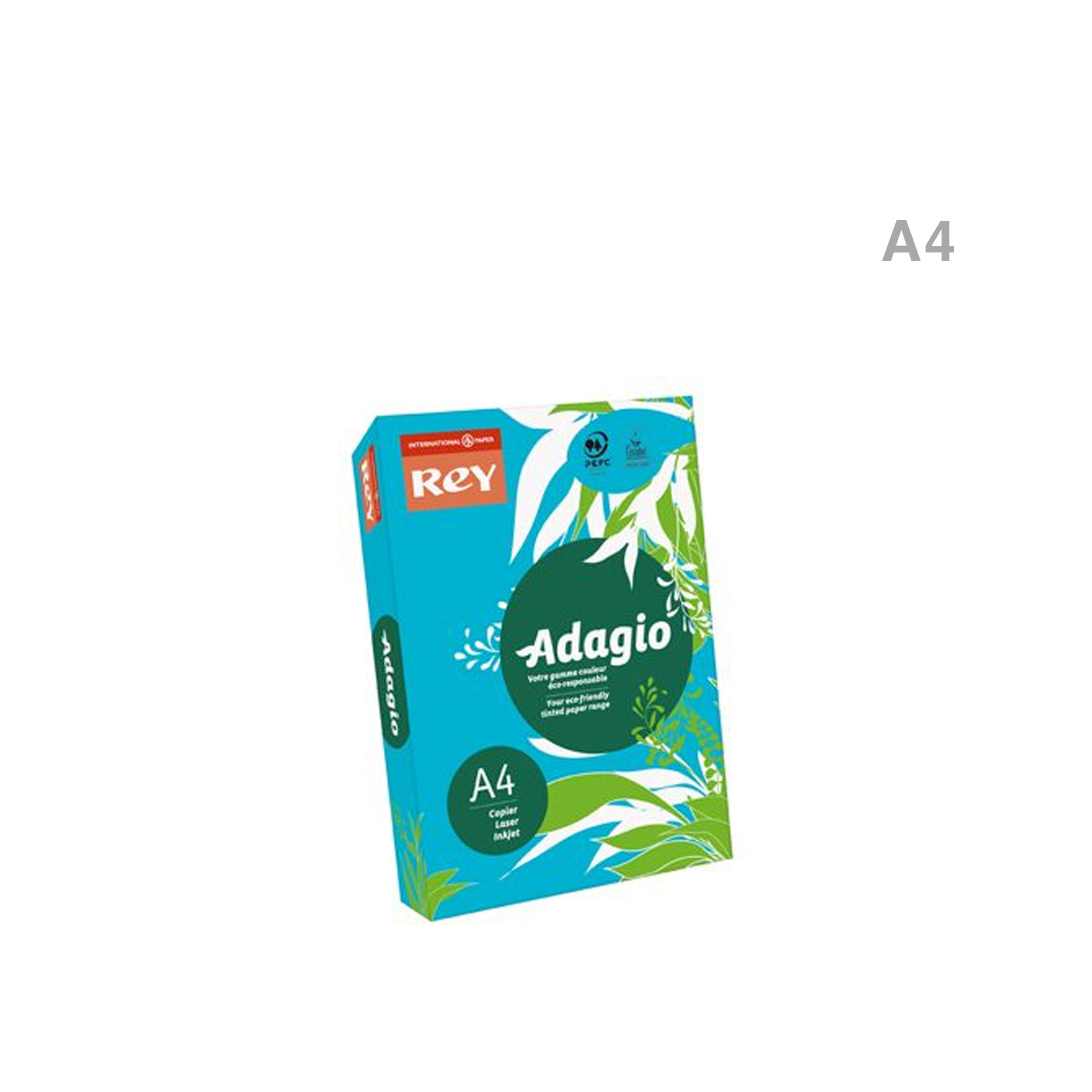 Papel Fotocópia Adagio Azul Intenso A4