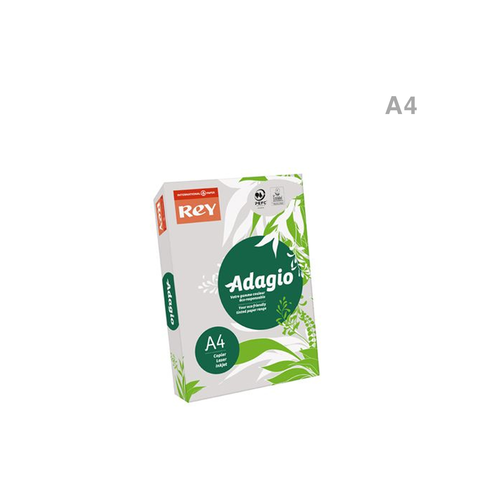 Papel Fotocópia Adagio Suave Cinza A4