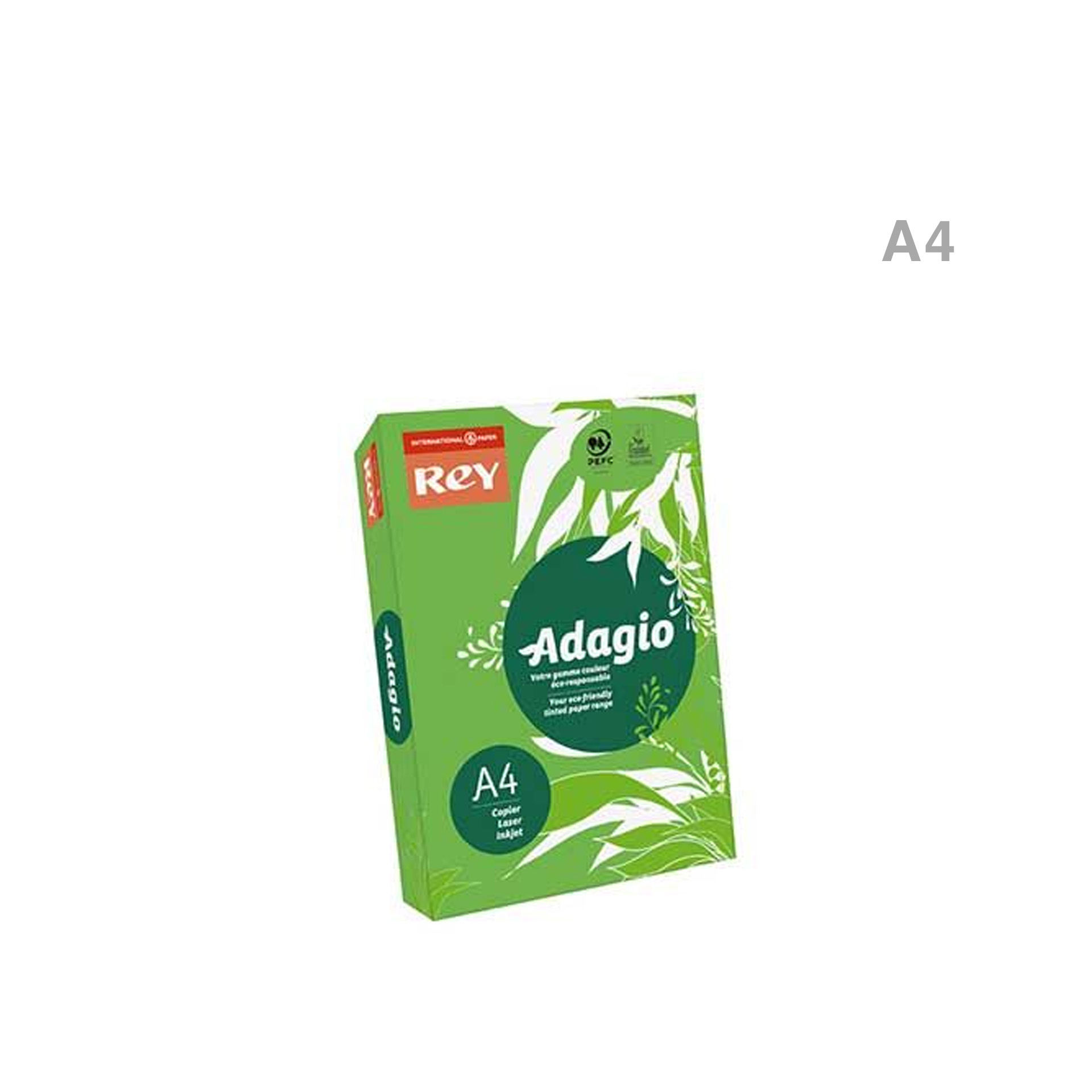 Papel Fotocópia Adagio Verde Intenso A4