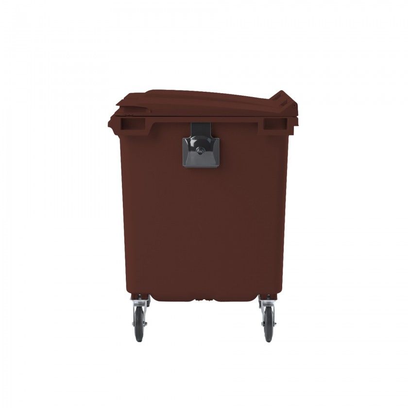 Contentor Carga Traseira 4 Rodas 1100l Castanho Contentor Carga Traseira 4 Rodas 1100l Castanho