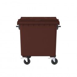 Contentor Carga Traseira 4 Rodas 1100l Castanho