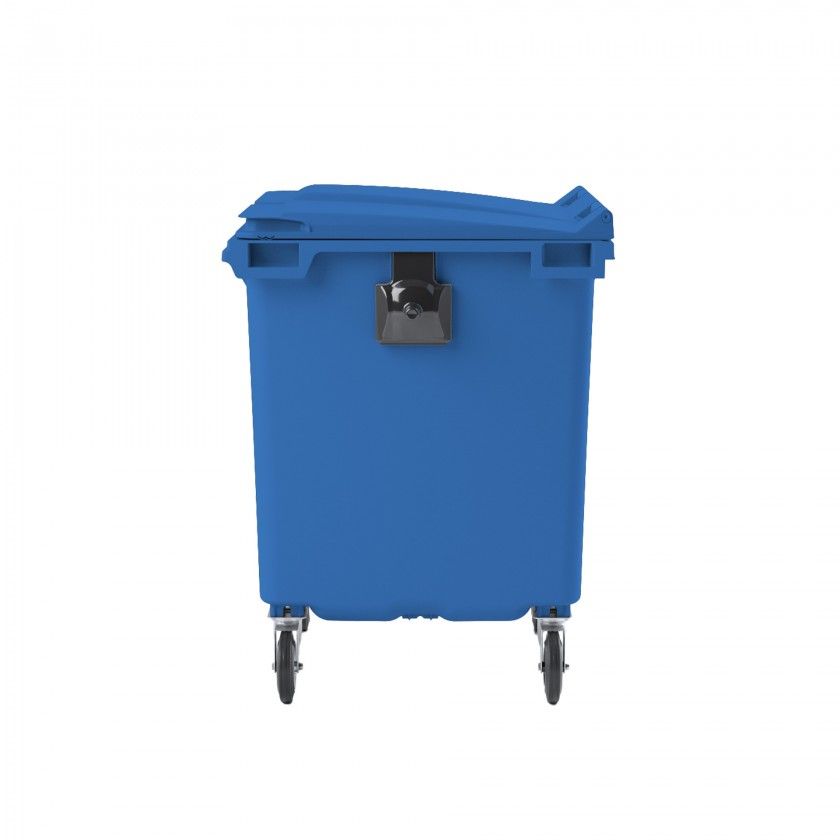 Contentor Carga Traseira 4 Rodas 1100l Azul Contentor Carga Traseira 4 Rodas 1100l Azul