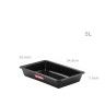 Tabuleiro ABS Preto 5l 43.5X28.5X8cm Tabuleiro ABS Preto 5l 43.5X28.5X8cm