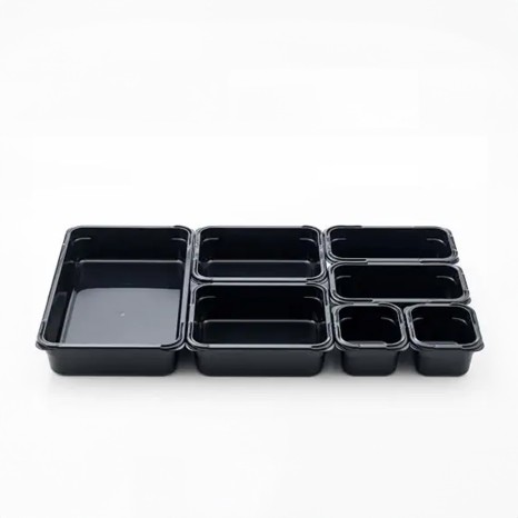 Caixa Abs GN 1/3 NSF Preto 3.7l 32.5X17.6X10cm - Image product