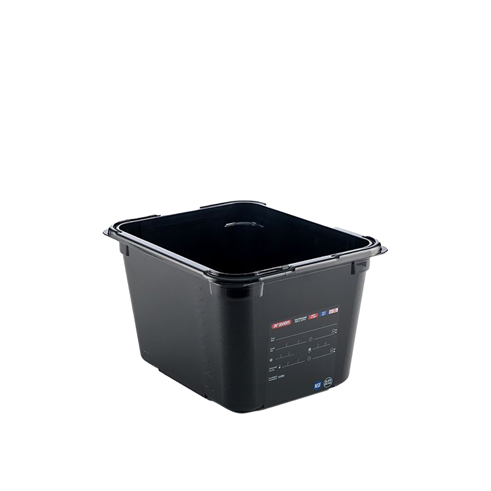 Caixa Abs GN 1/2 NSF Preto 11.35l 32.5X26.5X20cm