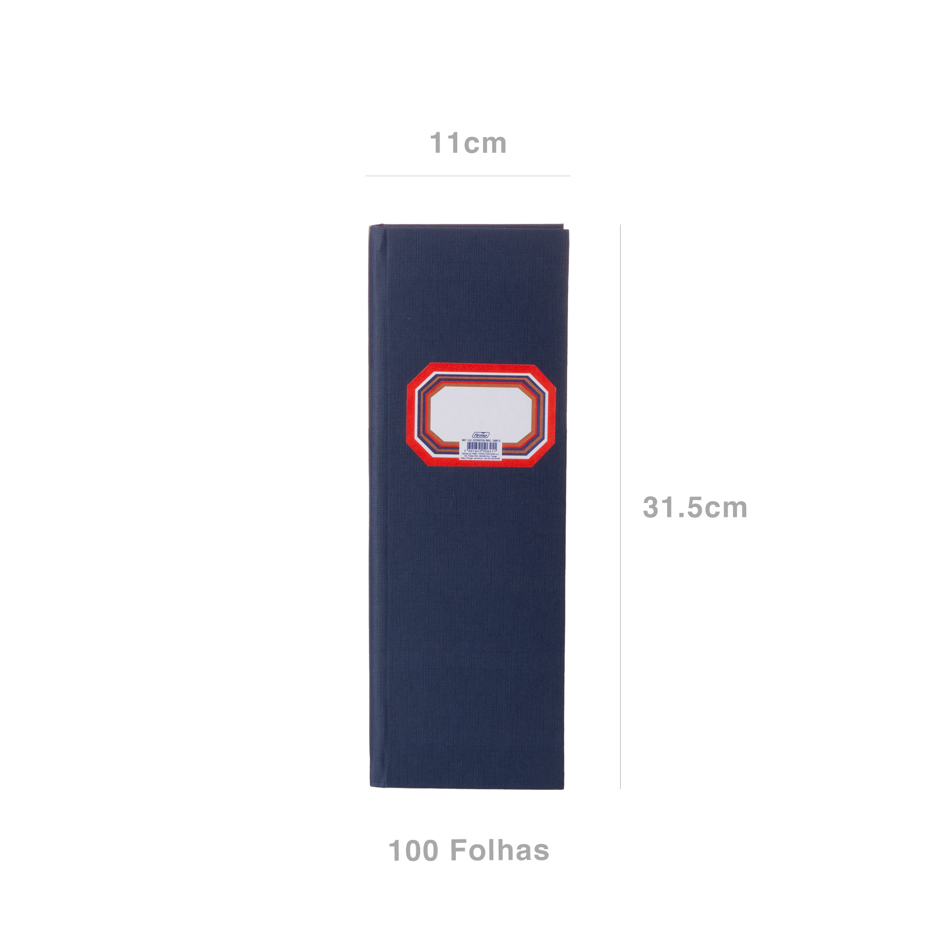 Livro Estreito Lona 100 Folhas 110x315mm