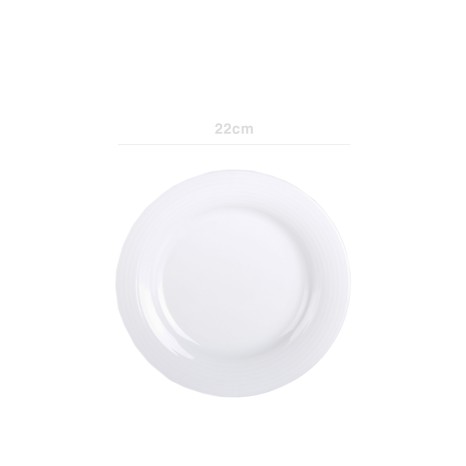 Prato Sobremesa Duo Redondo Branco 22cm - Image product