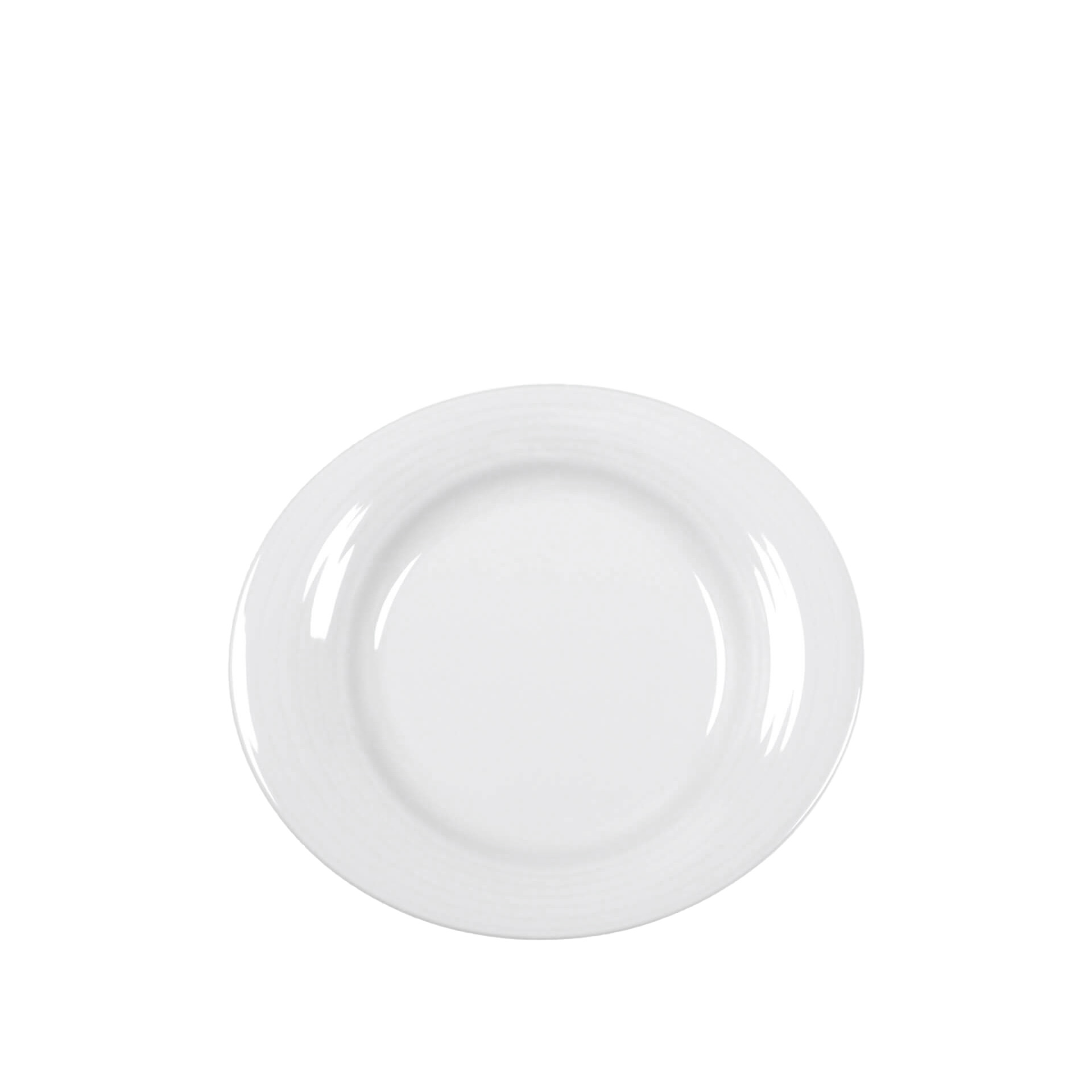 Prato Sobremesa Duo Oval Branco 24X21cm