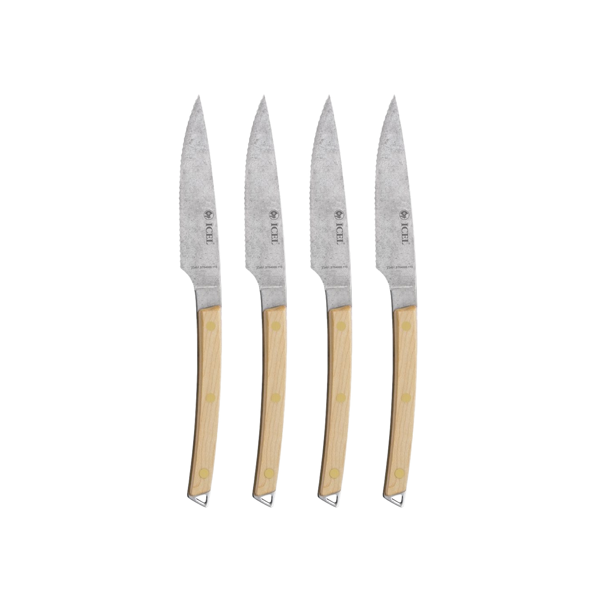 Faca Carne com Serrilha 11cm Pack 4