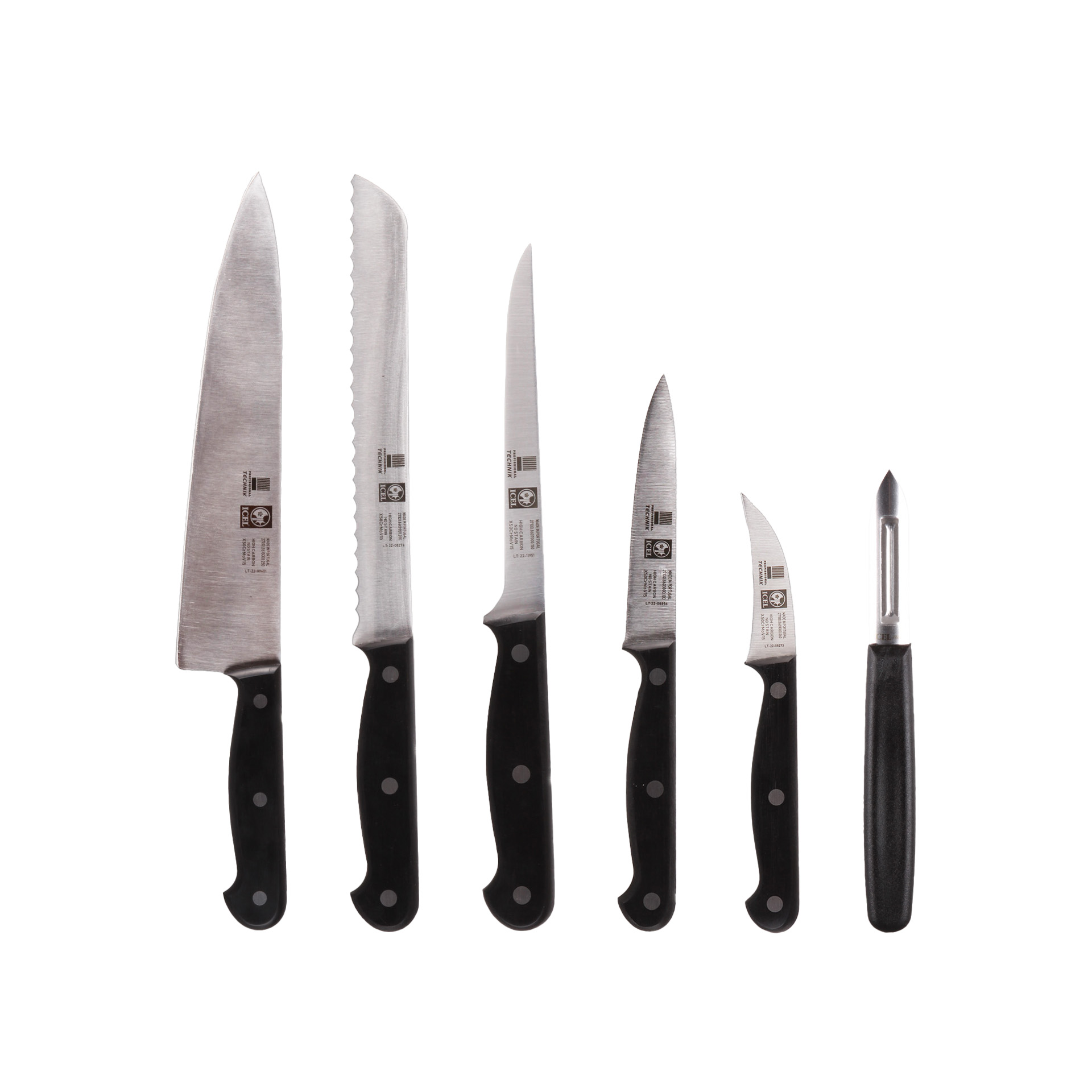 Estojo Facas Icel 6 Peças