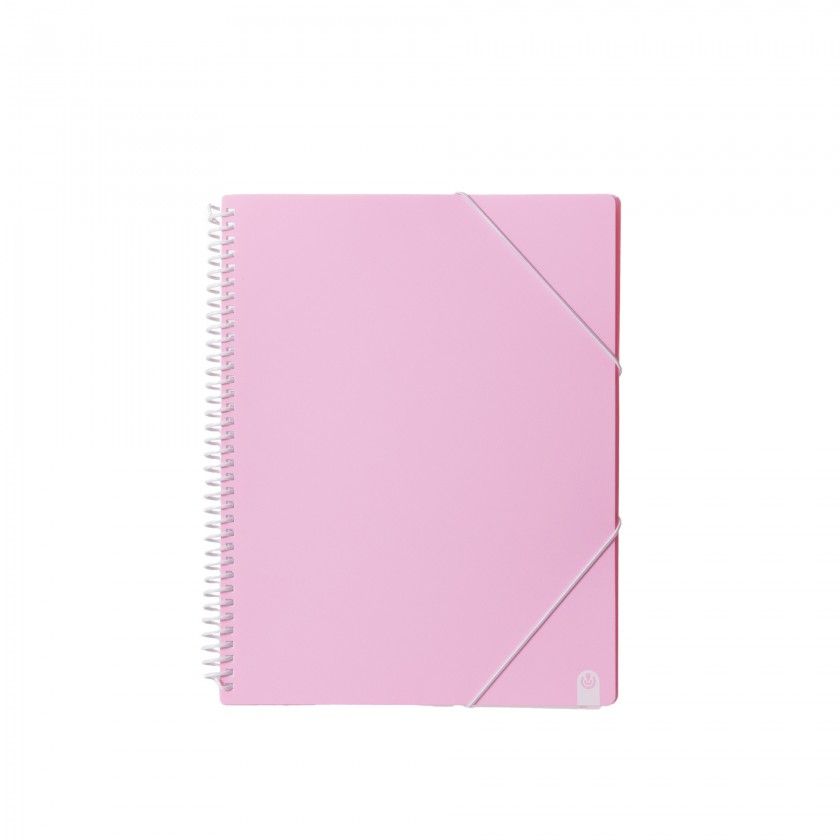 Catlogo Espiral Ingenios A4 40 Folhas Rosa Pastel