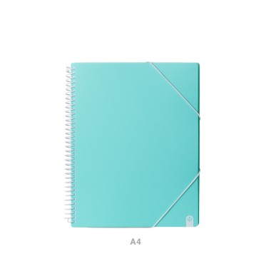 Catálogo Espiral Ingenios A4 30 Folhas Turquesa