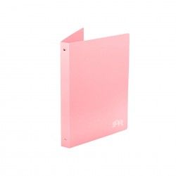 Capa Argolas Soft PP A4 2/25mm Rosa Pastel