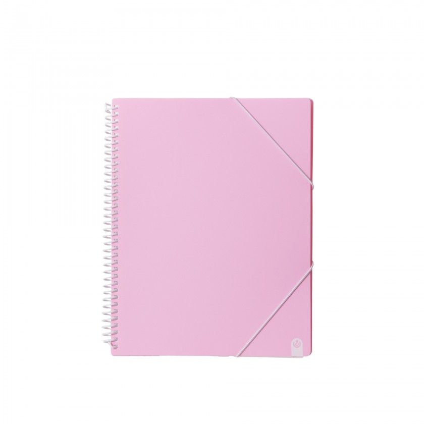 Catlogo Portflio Soft 20 Folhas Rosa Pastel