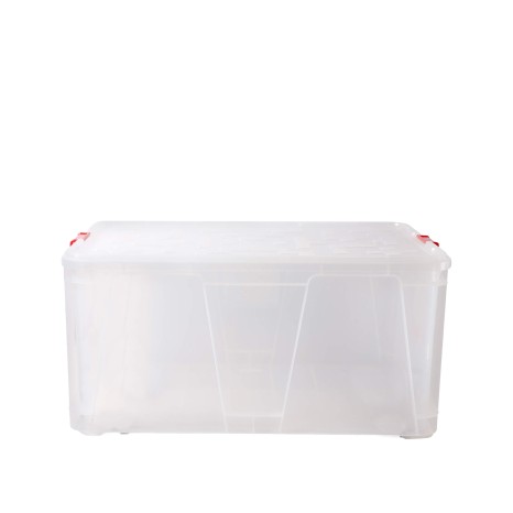 Caixa Arrumos Pl�stica Retangular Vermelho 55l 60X40X29cm - Image product
