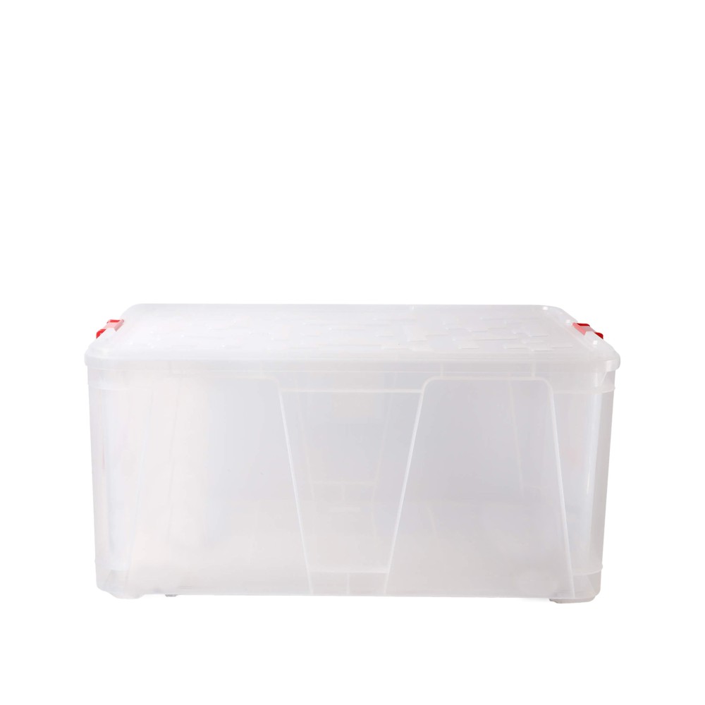 Caixa Arrumos Plástica Retangular Vermelho 55l 60X40X29cm