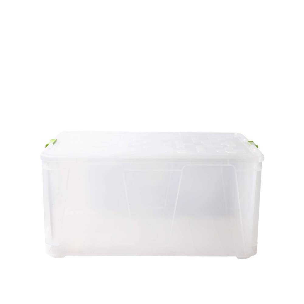 Caixa Arrumos Plástica Retangular Verde 55l 60X40X29cm