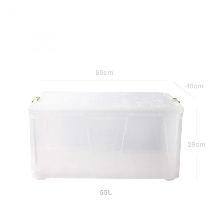 Caixa Arrumos Plástica Retangular Verde 55l 60X40X29cm Caixa Arrumos Plástica Retangular Verde 55l 60X40X29cm