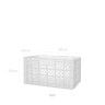 Caixa Contentora Perfurada Branco 62l 60X40X32cm Caixa Contentora Perfurada Branco 62l 60X40X32cm