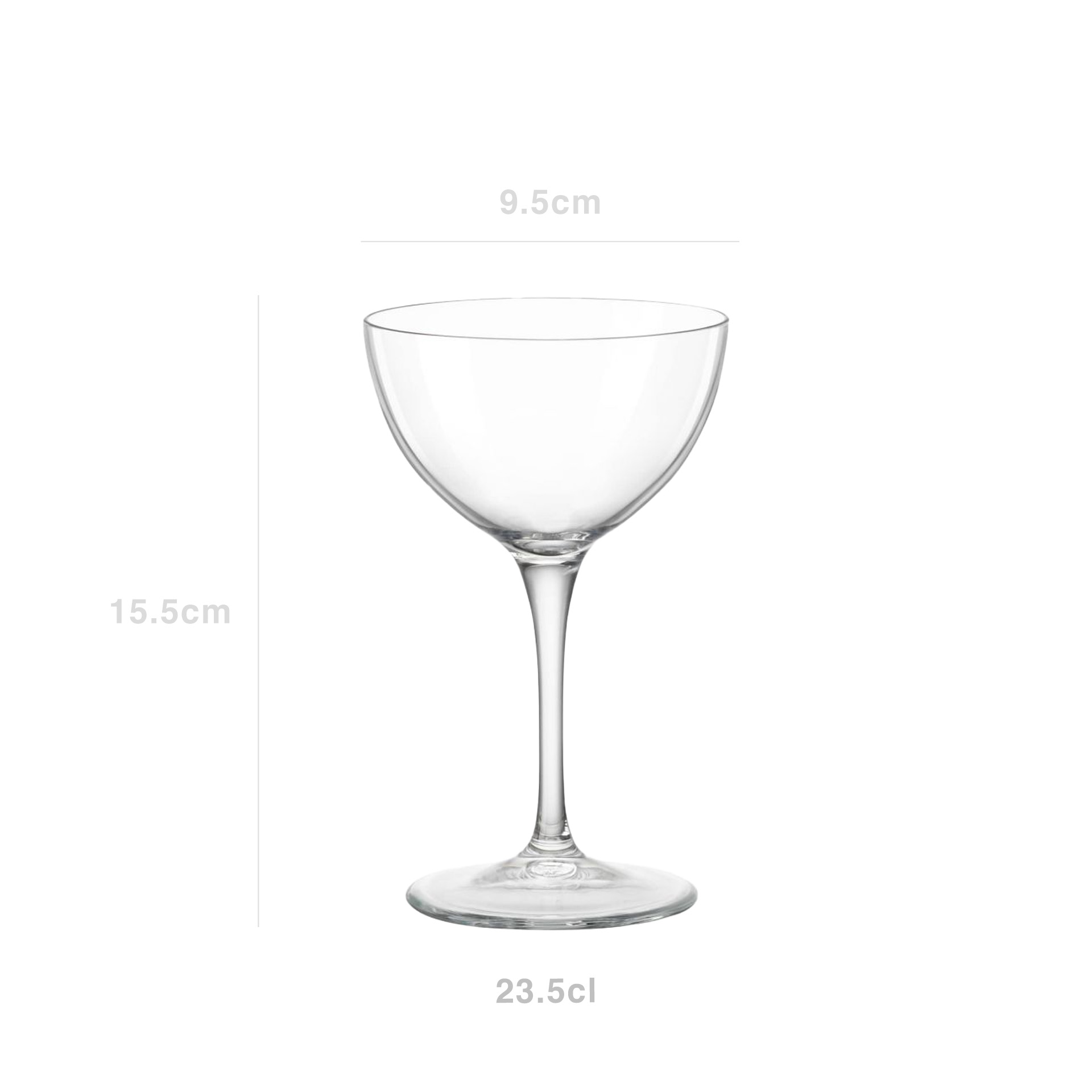 Copo Bartender Martini 23.5cl 9.5X15.5cm