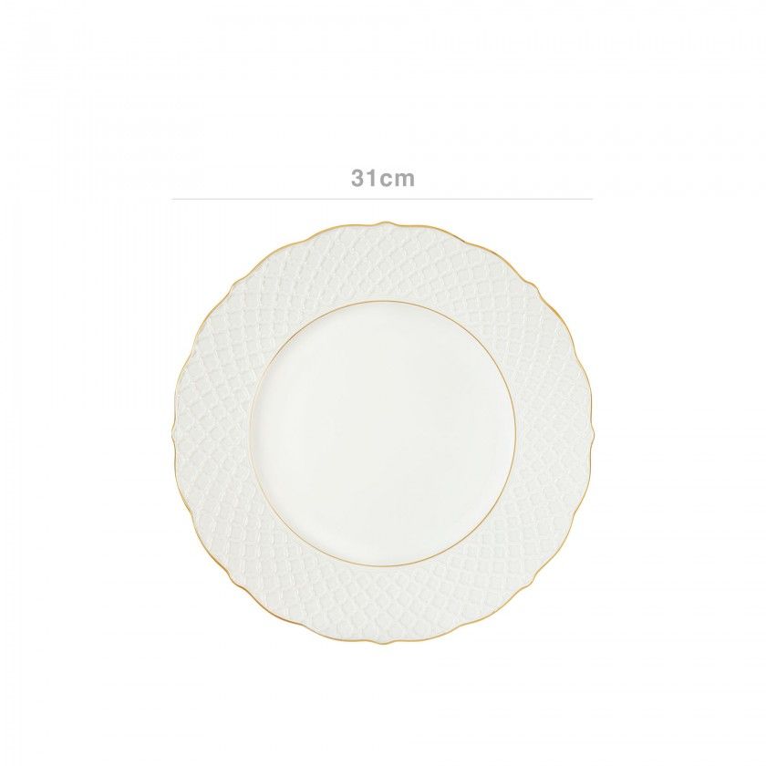 Prato Marcador Empire Gold 31cm Prato Marcador Empire Gold 31cm