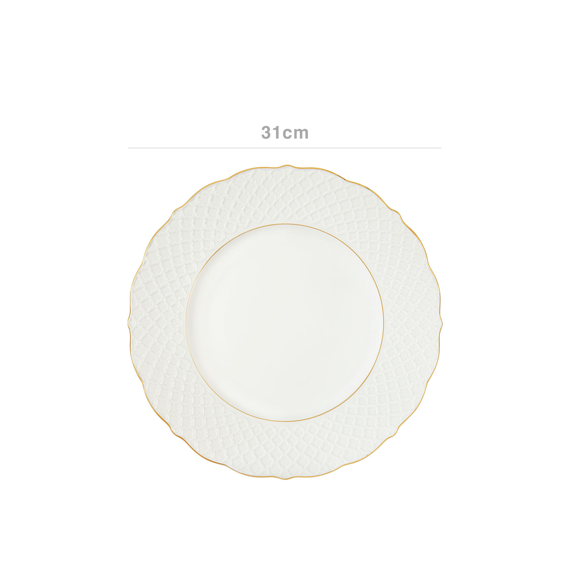 Prato Marcador Empire Gold 31cm