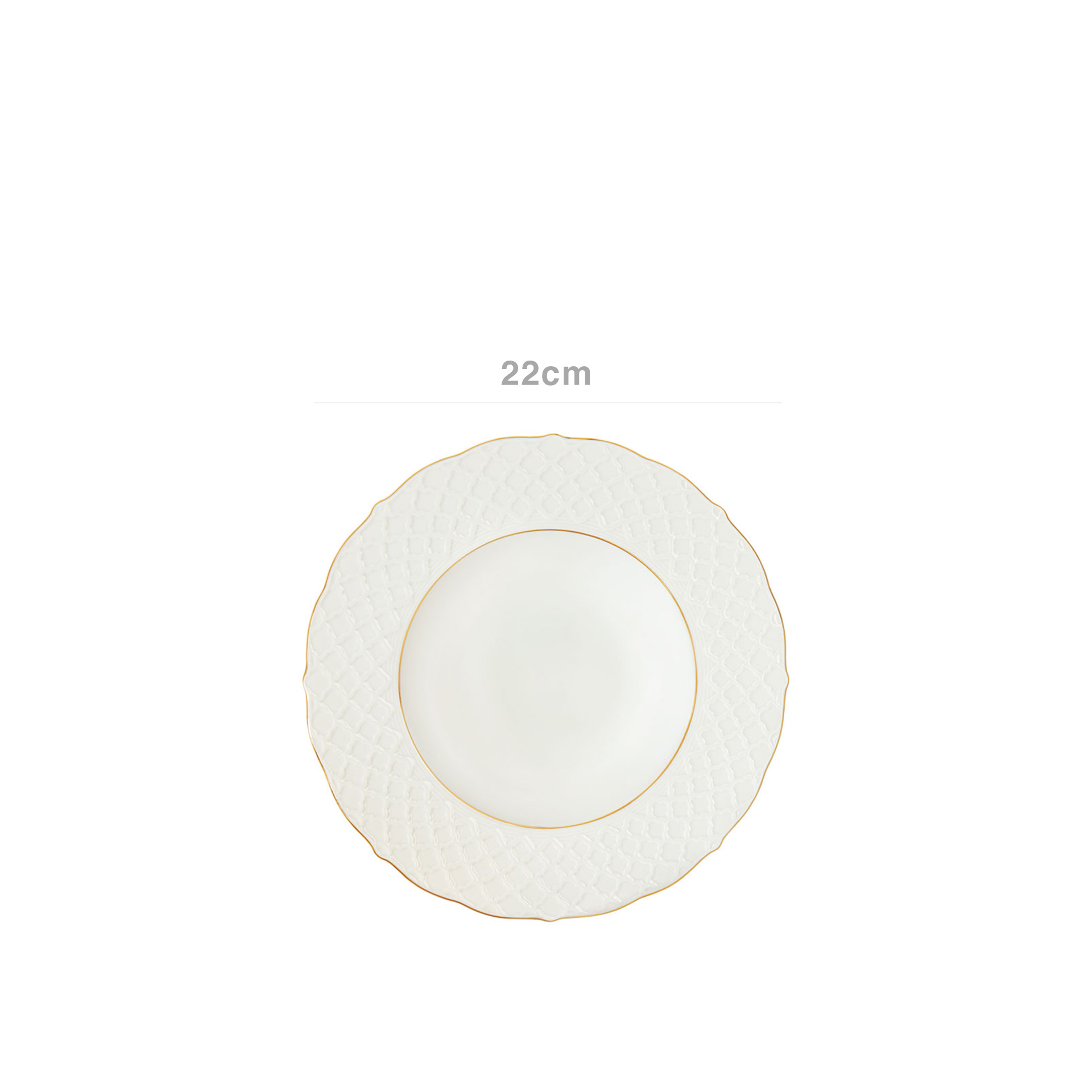 Prato Sopa Empire Gold 22cm