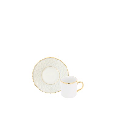 Chávena Café Empire Gold 9cl + Pires 12cm