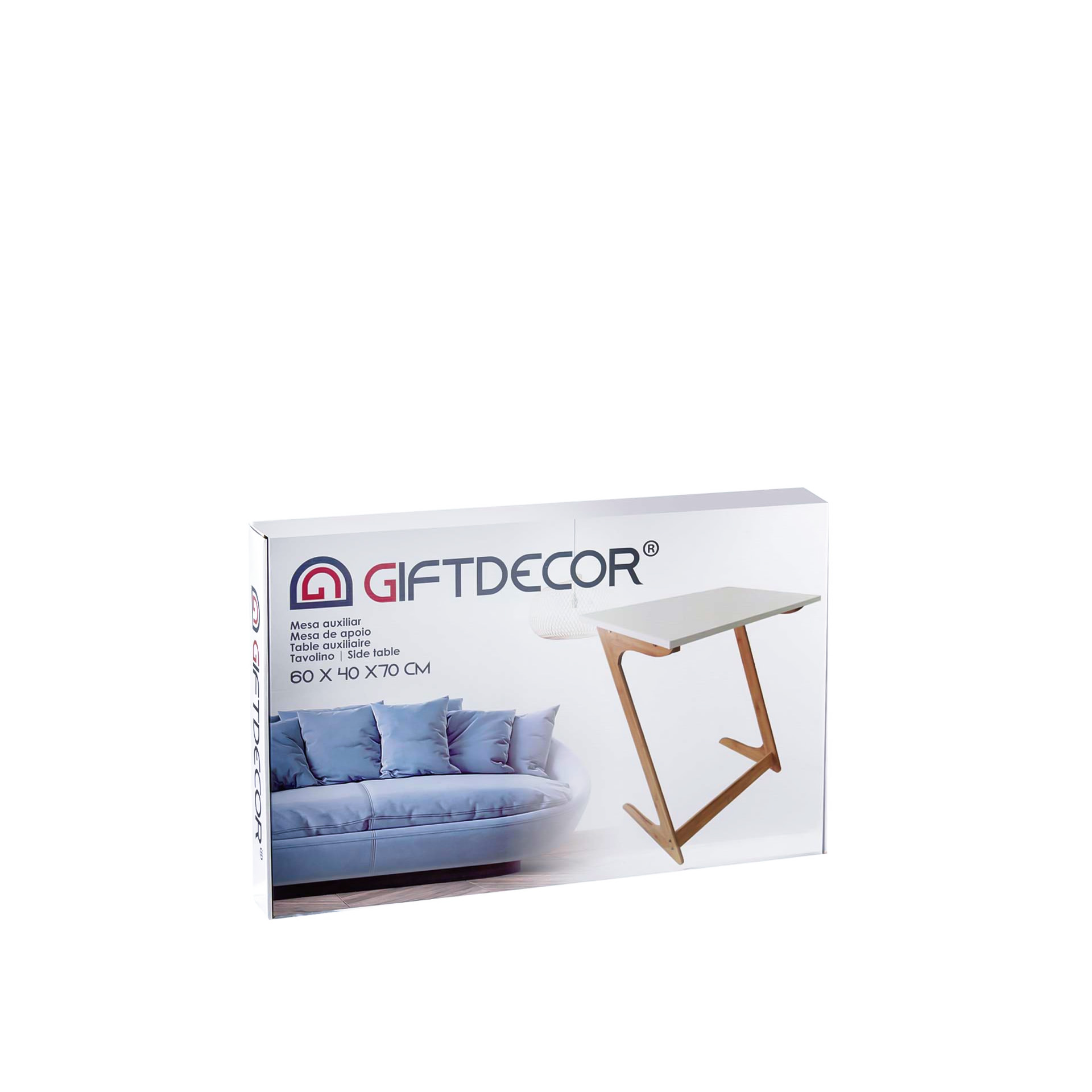 Mesa Apoio Bambu 60X40X68.5cm