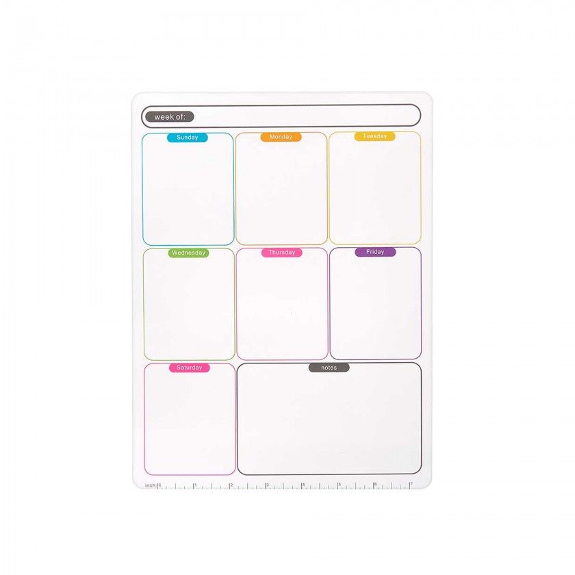 Quadro Notas Semanal Íman A4 22X33cm Quadro Notas Semanal Íman A4 22X33cm