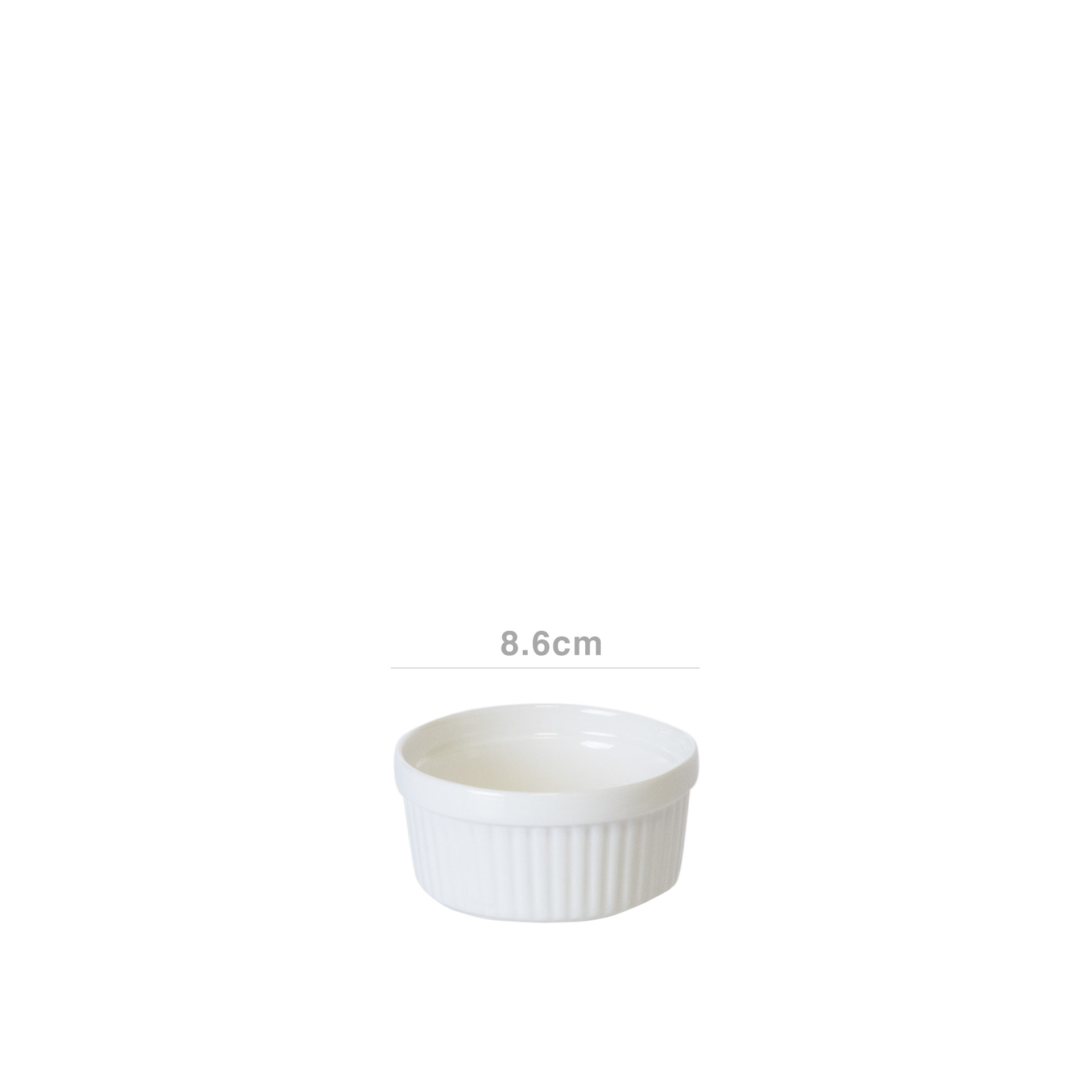 Taça Porcelana Redonda 8.6cm Pack 4