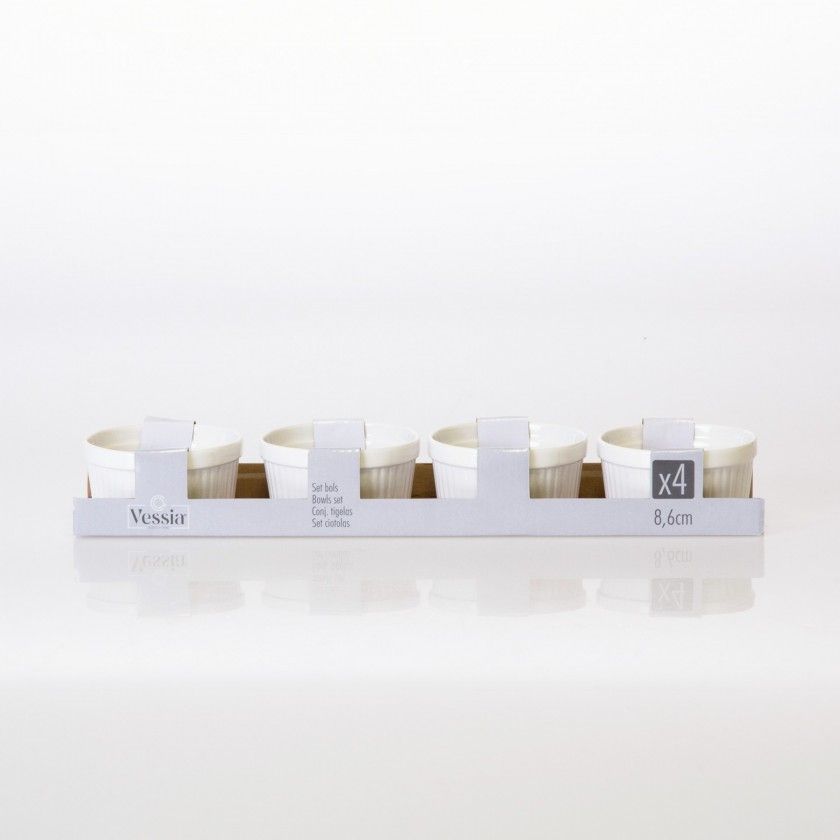 Taa Porcelana Redonda 8.6cm Pack 4