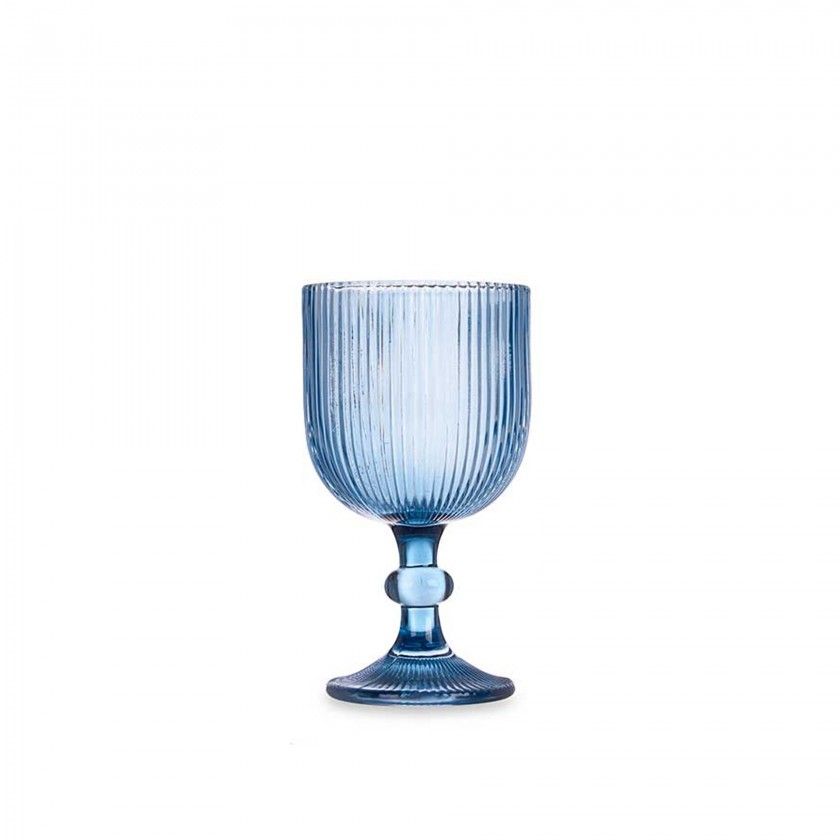 Copo com Pé Agata Azul 37cl Pack 6 Copo com Pé Agata Azul 37cl Pack 6